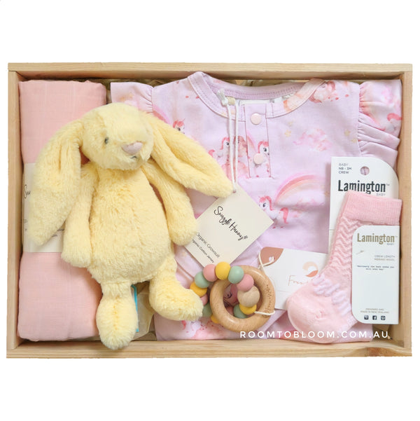 ROOM TO BLOOM Sunshine, Lollipops and Rainbows Baby Gift Hamper
