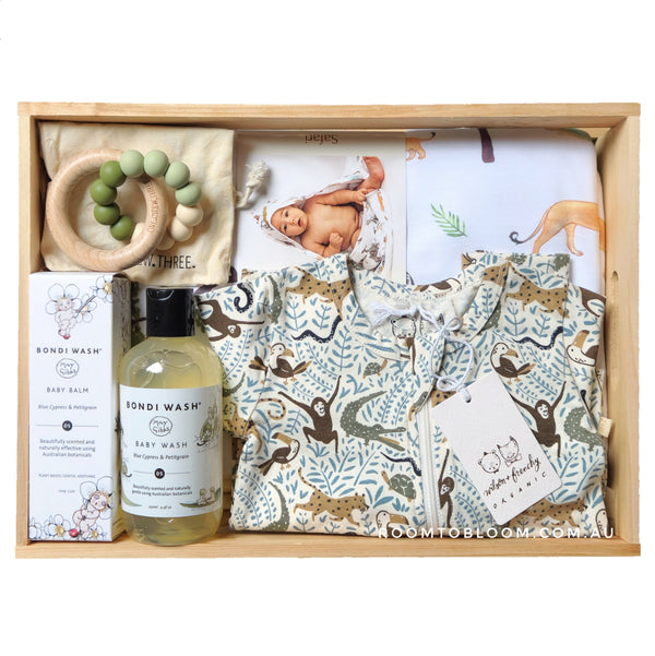 ROOM TO BLOOM Safari Surprise Baby Gift Hamper