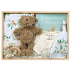 ROOM TO BLOOM Trees of Green Baby Gift Hamper set with teddy bear, clothing, and more in a wooden box.
