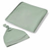SNUGGLE HUNNY Jersey Wrap & Beanie set - Sage