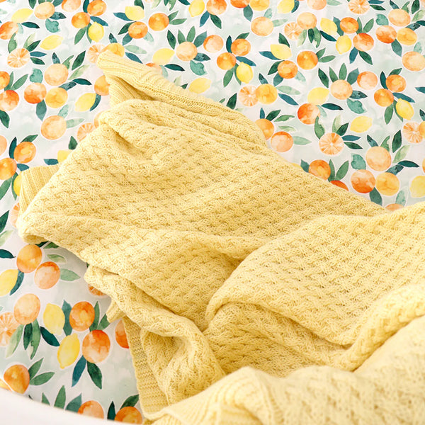 SNUGGLE HUNNY Diamond Knit Baby Blanket - Sunlight
