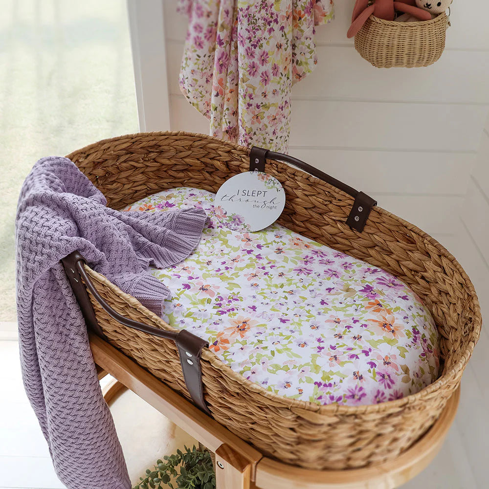 SNUGGLE HUNNY Diamond Knit Baby Blanket - Lavender