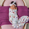 SNUGGLE HUNNY Organic Jersey Wrap & Topknot set - Meadow
