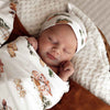 SNUGGLE HUNNY Jersey Wrap & Beanie set - Farm