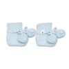 SNUGGLE HUNNY Organic Cotton Knit Booties - Baby Blue