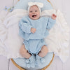 SNUGGLE HUNNY Organic Cotton Knit Booties - Baby Blue