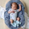 SNUGGLE HUNNY Organic Cotton Knit Booties - Baby Blue