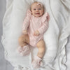 SNUGGLE HUNNY Organic Cotton Knit Booties - Blush Pink
