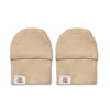 SNUGGLE HUNNY Organic Cotton Rib Mittens | Pebble