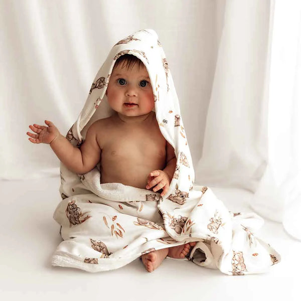 SNUGGLE HUNNY Organic Hooded Baby Towel - Koala