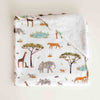 SNUGGLE HUNNY Organic Hooded Baby Towel - Safari