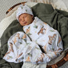 SNUGGLE HUNNY Organic Jersey Wrap & Beanie set | Wild Horses