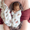 SNUGGLE HUNNY Organic Jersey Wrap & Topknot set - Fairy Garden lifestyle