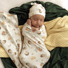 SNUGGLE HUNNY Organic Jersey Wrap & Beanie set | Bumblebees