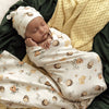 SNUGGLE HUNNY Organic Jersey Wrap & Beanie set | Bumblebees