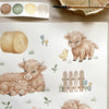 SNUGGLE HUNNY Organic Jersey Wrap & Beanie set | Highland Cows