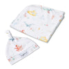 SNUGGLE HUNNY Organic Jersey Wrap & Beanie set | Little Subs