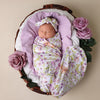 SNUGGLE HUNNY Organic Jersey Wrap & Topknot set - Isla