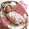 SNUGGLE HUNNY Organic Jersey Wrap & Topknot set | Boots & Bows