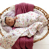 SNUGGLE HUNNY Organic Jersey Wrap & Topknot set | Gracie