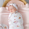SNUGGLE HUNNY Organic Jersey Wrap & Topknot set | Ice Creams