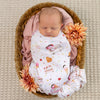 SNUGGLE HUNNY Organic Jersey Wrap & Topknot set | Ice Creams