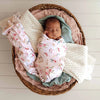 SNUGGLE HUNNY Organic Jersey Wrap & Topknot set - Alice's Tea Party