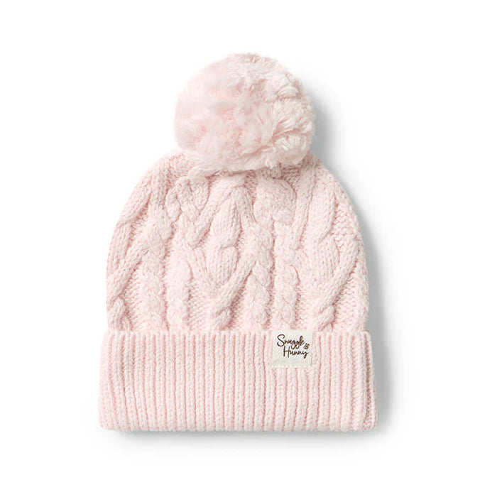 SNUGGLE HUNNY Organic Knit Beanie - Blush Pink