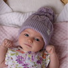SNUGGLE HUNNY Organic Knit Baby Beanie - Lavender