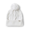SNUGGLE HUNNY Organic Knit Baby Beanie - White