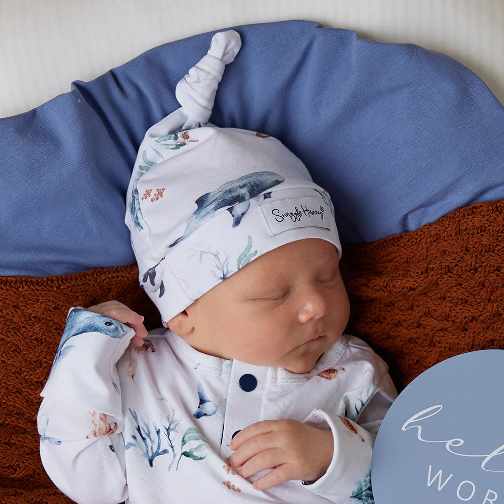 SNUGGLE HUNNY Knotted Beanie - Ocean lifestyle