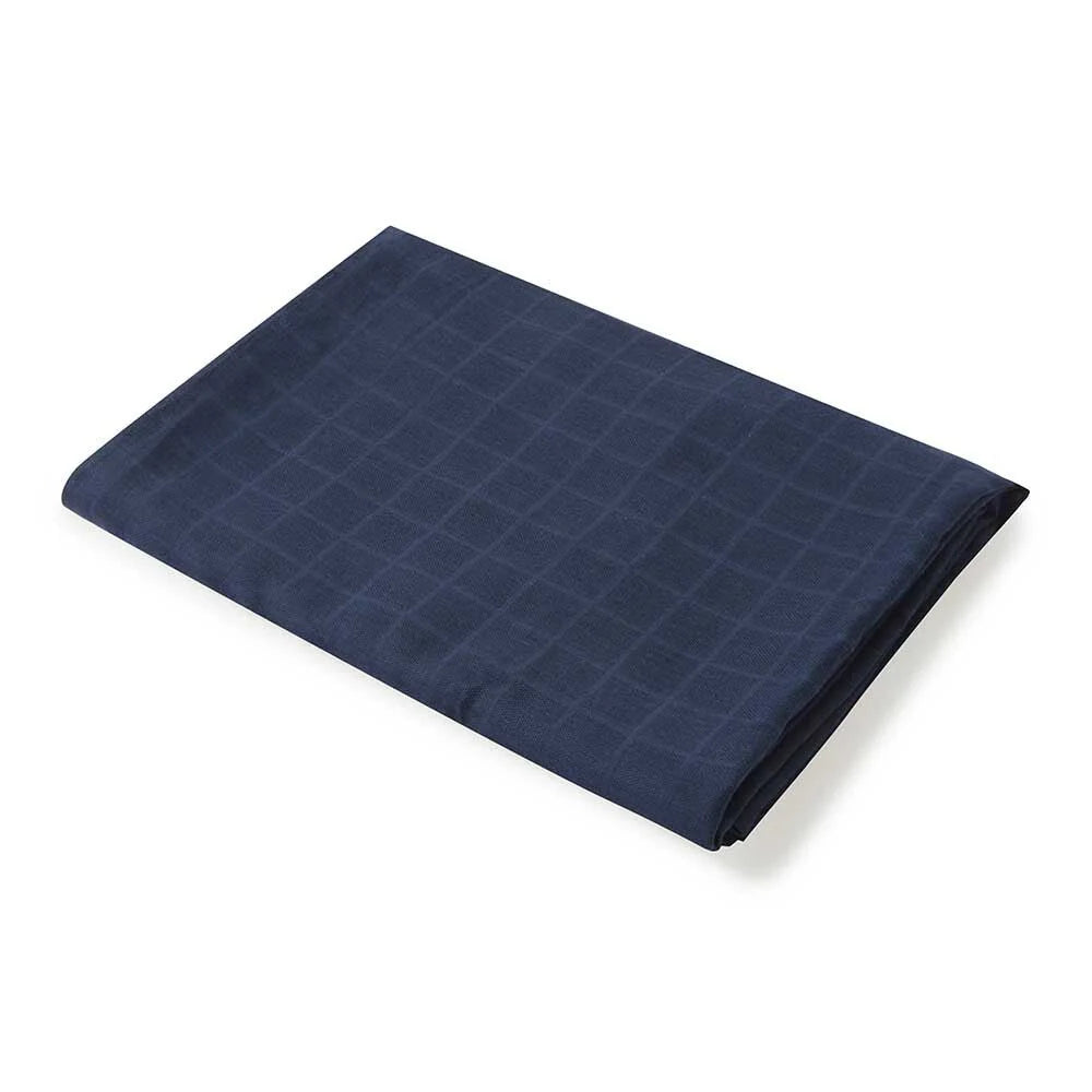 SNUGGLE HUNNY Organic Muslin Swaddle - Navy