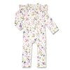 SNUGGLE HUNNY Organic Snugglesuit Convertible Romper with Frill | Gracie