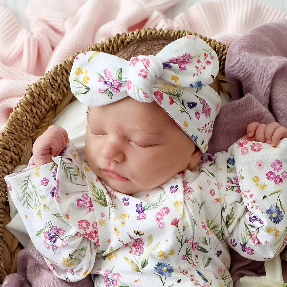 SNUGGLE HUNNY Organic Topknot Headband | Gracie