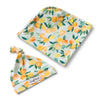 SNUGGLE HUNNY Organic Jersey Wrap & Beanie set - Citrus Squeeze