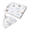 SNUGGLE HUNNY Organic Jersey Wrap & Beanie set - Set Sail