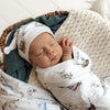 SNUGGLE HUNNY Organic Jersey Wrap & Beanie set - Set Sail
