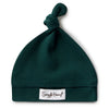 ROOM TO BLOOM Ribbed Knotted Beanie - Emerald