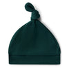 ROOM TO BLOOM Ribbed Knotted Beanie - Emerald
