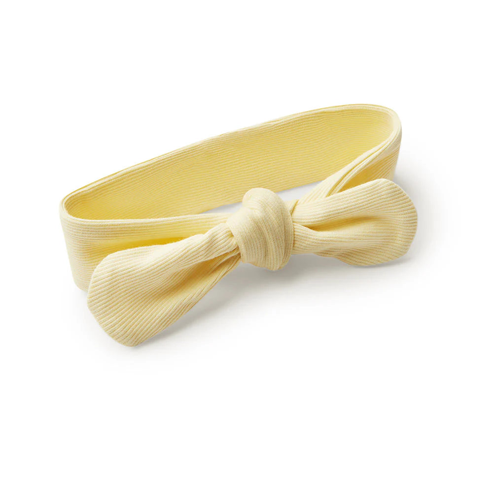 SNUGGLIE HUNNY Ribbed Topknot Headband - Sunlight