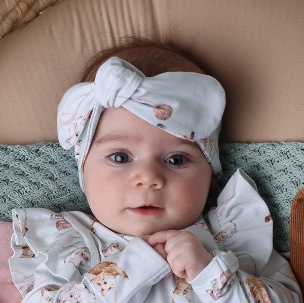 SNUGGLE HUNNY Topknot Headband - Kittens