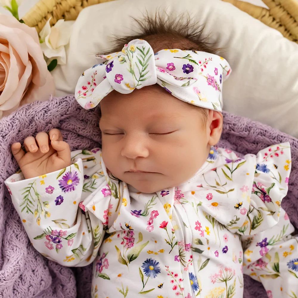 SNUGGLE HUNNY Organic Topknot Headband | Gracie