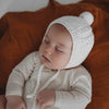 SNUGGLE HUNNY Merino Wool Bonnet & Booties - Ivory