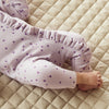 WILSON & FRENCHY Organic Waffle Ruffle Zipsuit - Lulu Daisy lifestyle detail