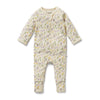 WILSON & FRENCHY Organic Zipsuit - Bella Floral front