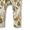 WILSON & FRENCHY Organic Zipsuit - Little Trees leg detail