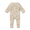 WILSON & FRENCHY Organic Zipsuit - Maple Glow back