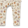 WILSON & FRENCHY Organic Zipsuit - Maple Glow leg detail