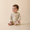 WILSON & FRENCHY Organic Zipsuit - Maple Glow lifestyle