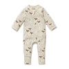 WILSON & FRENCHY Organic Zipsuit - Trixie Horse front